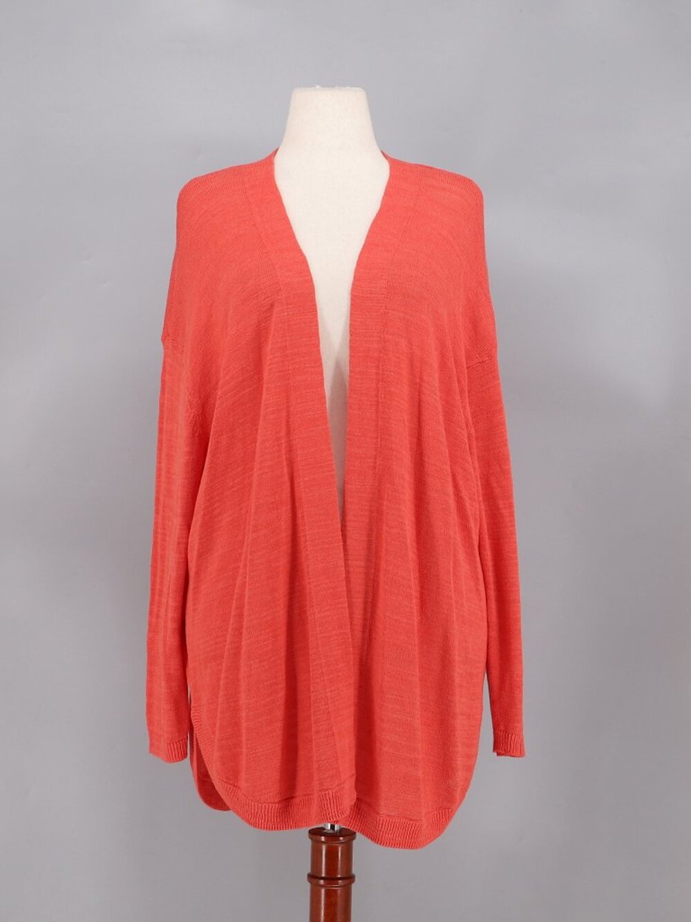 NWT TALBOTS Open Front Cardigan Sweater in Coral Orange Size 2X